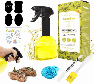 Oil Sprayer for Cooking (Color: yellow, size: 8 oz/280 ml)